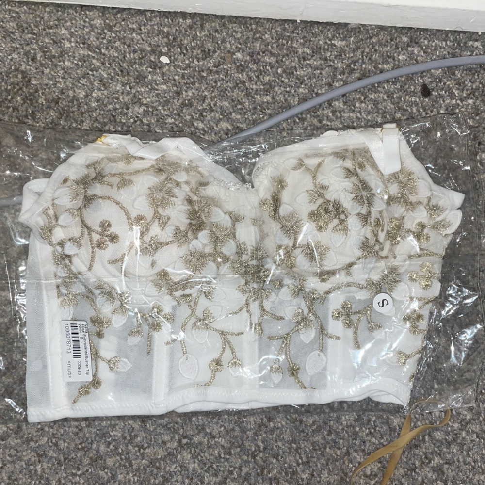 Floral bustier
